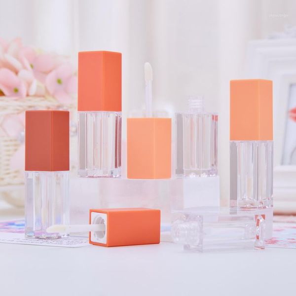 

storage bottles & jars 10pcs frosted cap lip gloss tube diy containers bottle makeup organizer empty cosmetic container tool