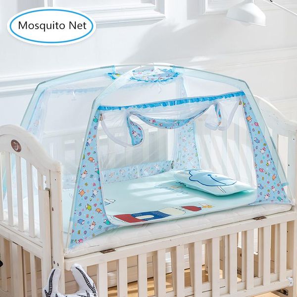 

portable baby bed folding mosquito net cartoon child netting bottom support kids tents crib mosquito nets for children under 10y