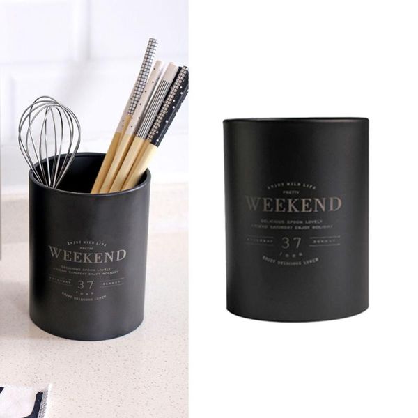 

chopsticks nordic style stainless steel rack multifunctional spoon fork drain holder cutlery storage tube kitchen utensils stora