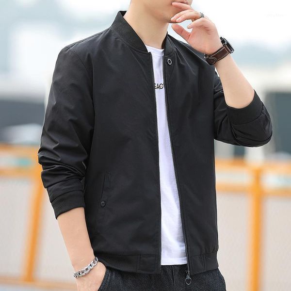 

men's jackets arrival men jacket fashion mens coat spring and autumn thin trend youth handsome clothes male clothing, Black;brown