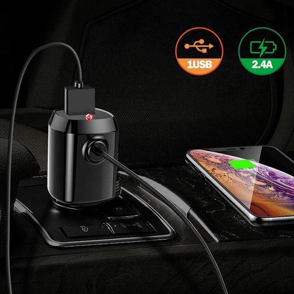 

bluetooth 5.0 car fm transmitter 2.4a usb car charger aux handswireless kit auto fm radio modulator mp3 player