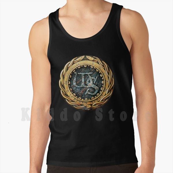 

seller legend band rock logo whitesnake tank vest 100% cotton, White;black
