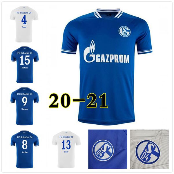 

Schalke 04 Soccer Jersey Huntelaar Bentaleb Kutucu 2021 Raman Hoppe Harit Uth Skrzybski jerseys Men Football Shirt Pants uniforms, Away