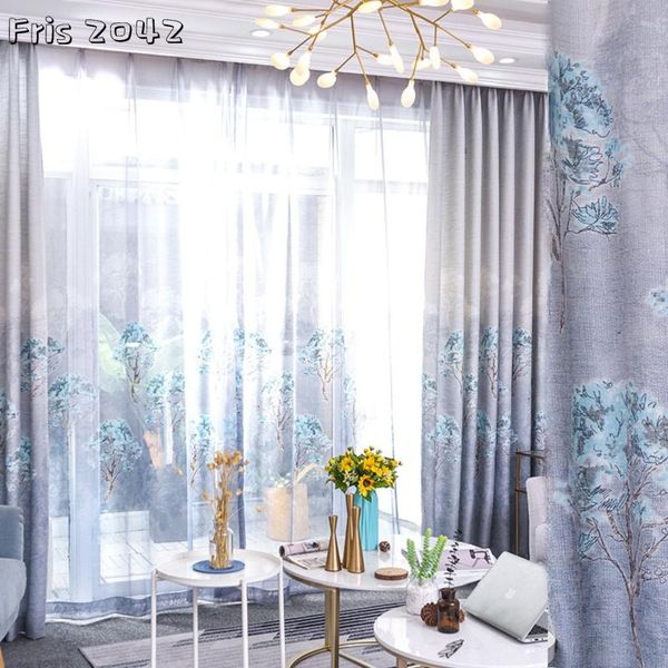 

curtain & drapes 2021 nordic style modern minimalist cotton and linen blackout heat insulation curtains for living dining room bedroom