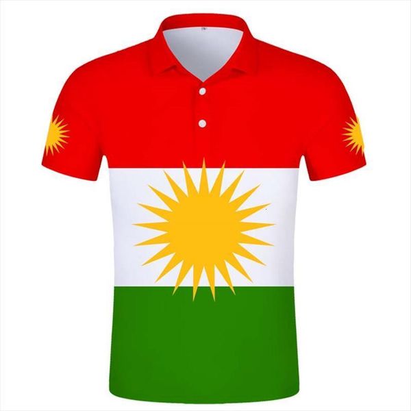 

kurdistan nation kurd kurdish flag mens polos shirt customizable, White;black