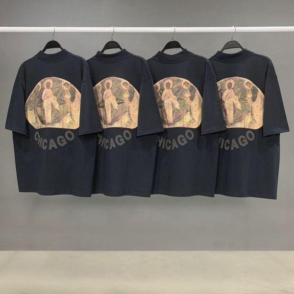 

2021 new latest hip-hop kanye west 3d printing sunday service jesus is king men women short sleeve t-shirts smg8, White;black