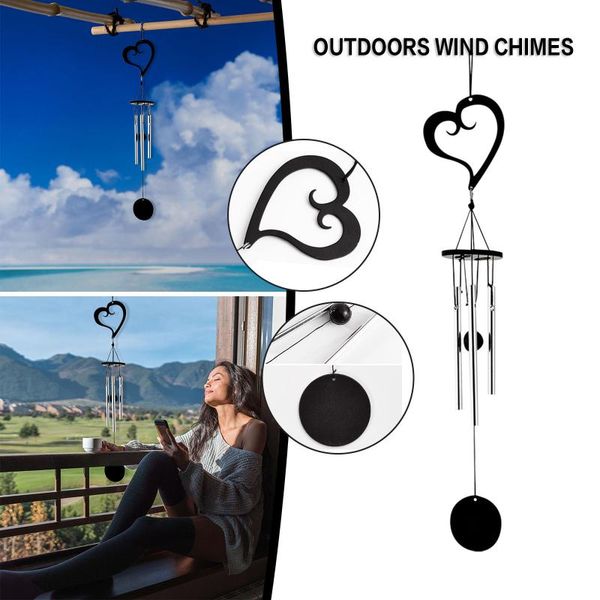 

decorative objects & figurines wind chimes memorial of a loved one wooden chime for outside garden windchime yard balcony home decor