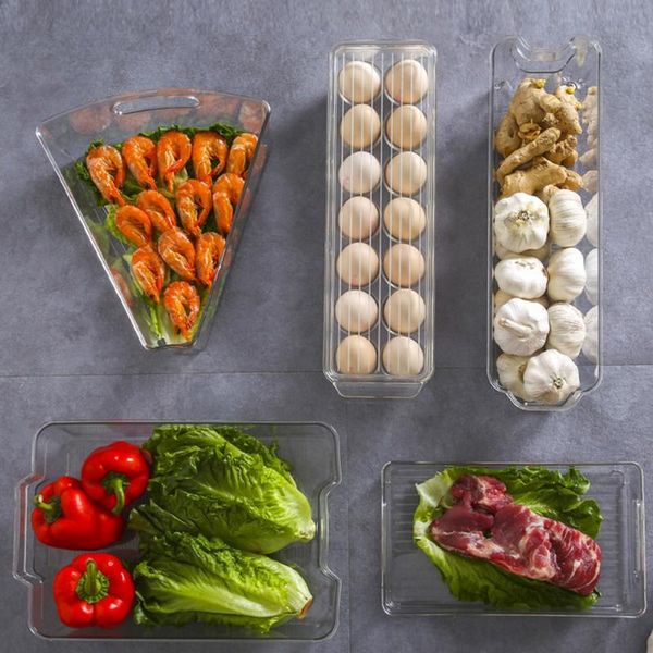 

refrigerator organizer bins stackable fridge organizers storage box with cutout handles for er cabinets xkw