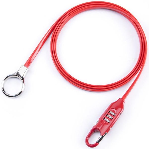 

bike locks bicycle password anti-theft mountain steel cable wire cycling supplies jc