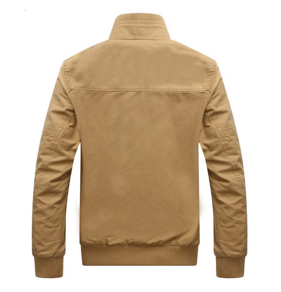 

men's casual wear cotton clean collar safari style jacket clothes m6od, Black;brown