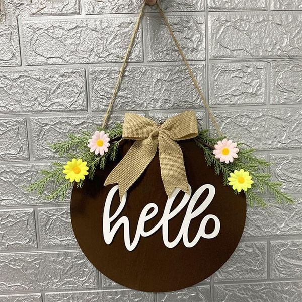 

decorative flowers & wreaths hanging ornaments, daisy flower door hanger easter wreath festival decorations for home office