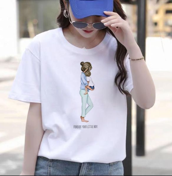 

women's t-shirt fashion women tshirt 2021 tees summer spring t shirt super mom harajuku aesthetic casual streetwear, White