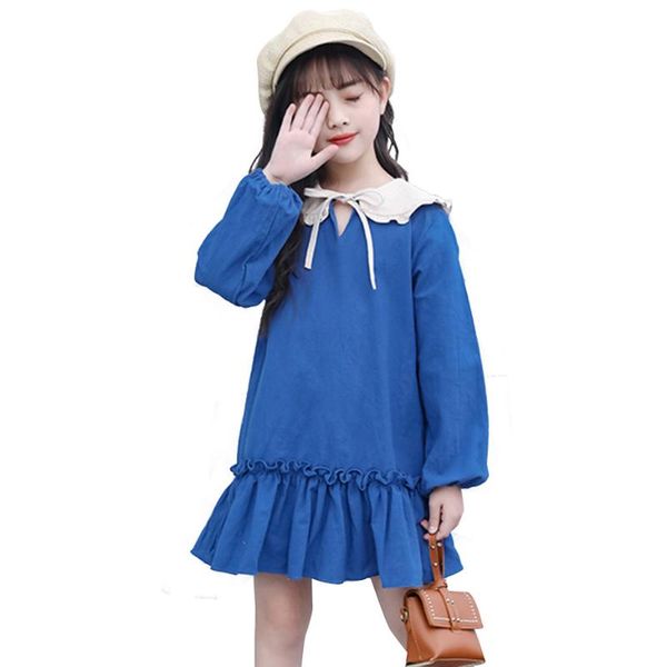 

girl's dresses dress for girls navy neck long sleeve kids party spring autumn costumes, Red;yellow