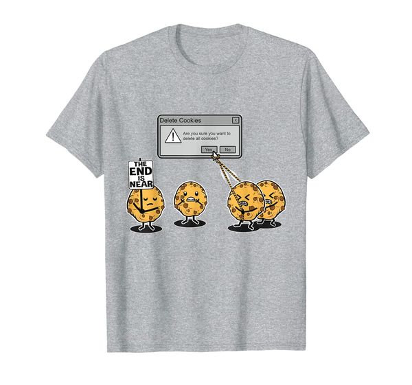 

deleting cookies is a serious threat to your sweet tooth t-shirt, White;black