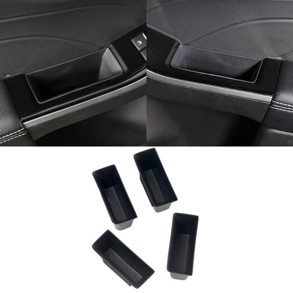 

car organizer accessories for kuga escape 2021 black plastic interior door storage box holder tray
