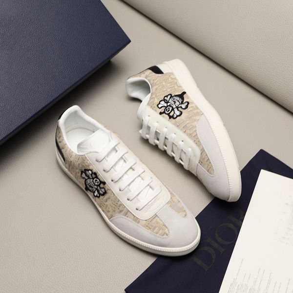 

designer luxury sneaker stripe new designer shoes embroidered mens real leather designer sneakers woman man casual ace shoes, Black