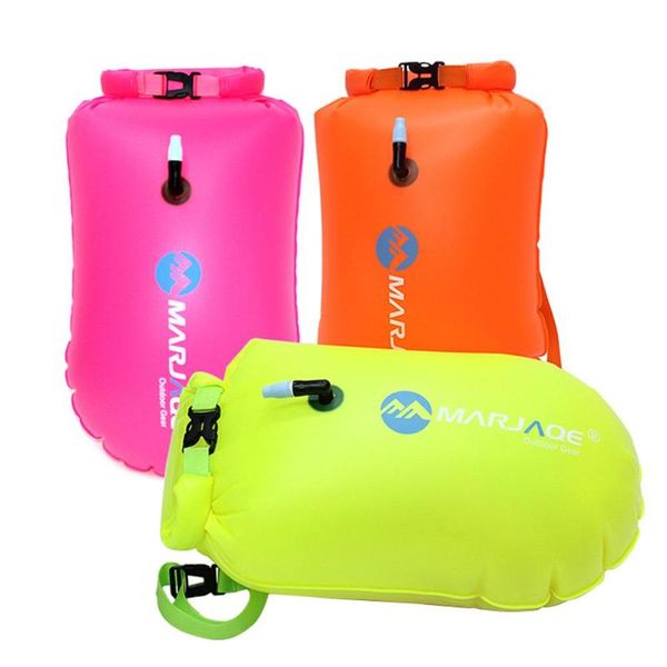 

life vest & buoy swim float premium waterproof inflatable dry bag swimming for open water swimmers