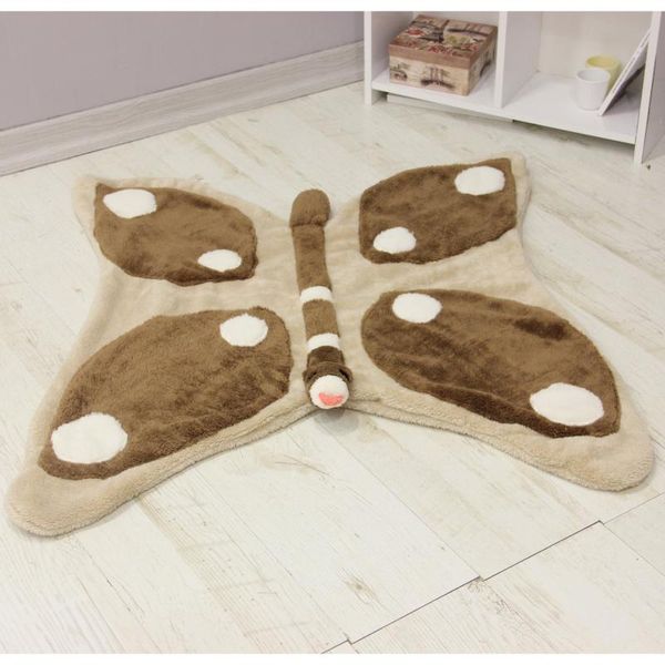 

zewkli plush animal butterfly coat fluffy doormat carpet decorative soft kids