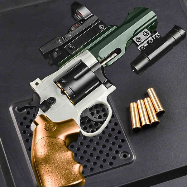 

29left wheel soft bullet toy small gun shell throwing zp5 colt children's simulation model hand grab r8 tactical boy