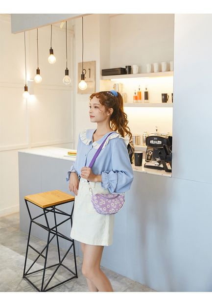 

womens shoulder bag small daisy print small fresh crossbody bag fashion wild chest bag waist pack
