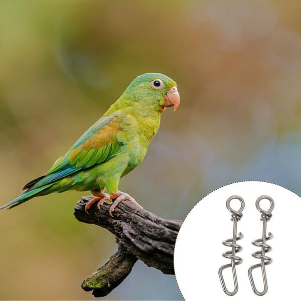 

other bird supplies 2pcs parrot foot rings anti escape buckles stand rack