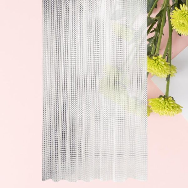 

3d resistant eva shower curtain liner with hooks waterproof bathing curtain for bathroom 180x180cm (white)
