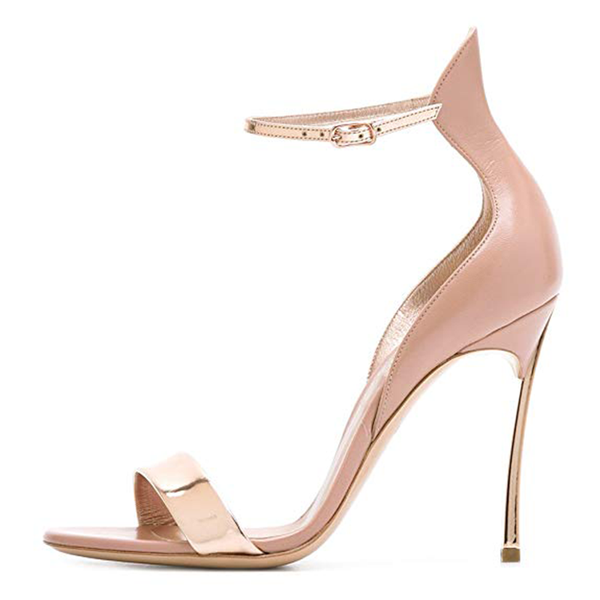 

sandals color matching high-heeled women's summer 2021 one line buckle thin heel round head temperament girls' fashion shoes, Black