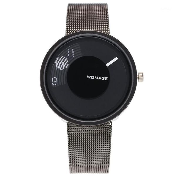 

wristwatches 2021 luxury brand women watch creative automatic silver mesh steel fashion lady watches clock relogio feminino, Slivery;brown