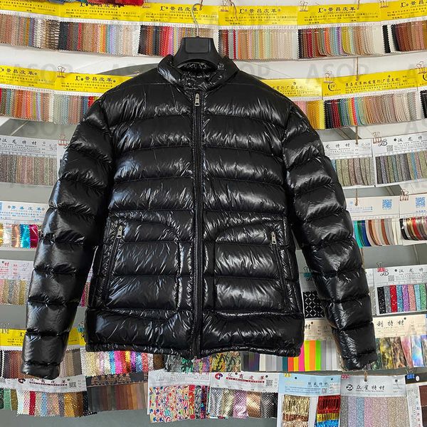 

men women light warm down jackets acorus fashion stand up collar zipper 90% white goose coats man casual winter maures clothes, Black