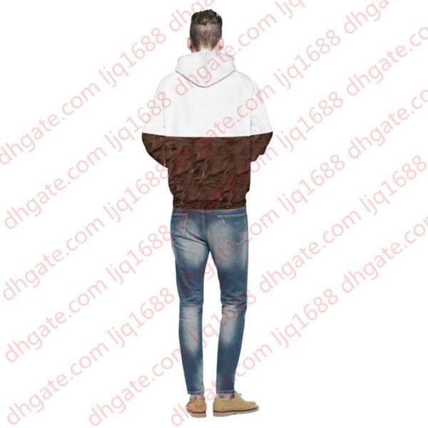 

nutella pattern o-neck men &women hoodies couples casual style 3d print personality autumn winter sweatshirts hoody tracksuits, Black