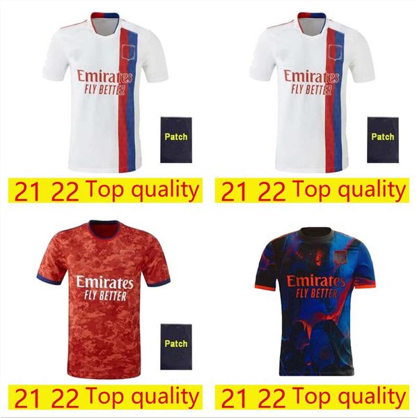 

lyon olympic quality shirt maillot de foot 2021 2022, Black;yellow