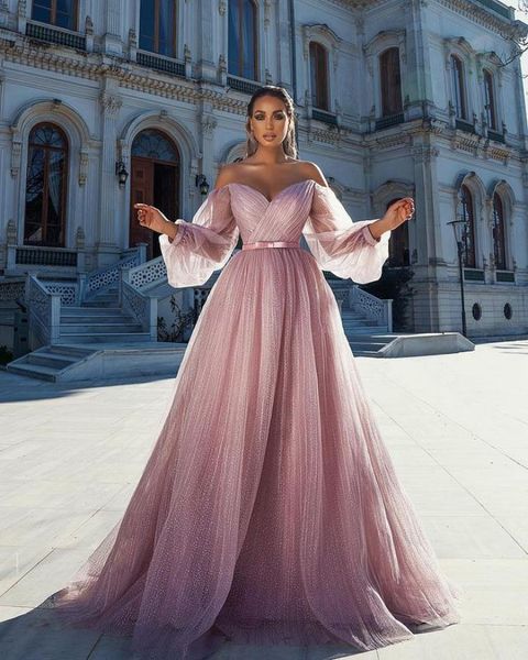 

party dresses vbpb 2021 s high-end young club network ball gown long dress solid sweet ful sleeve women high waist, White;black