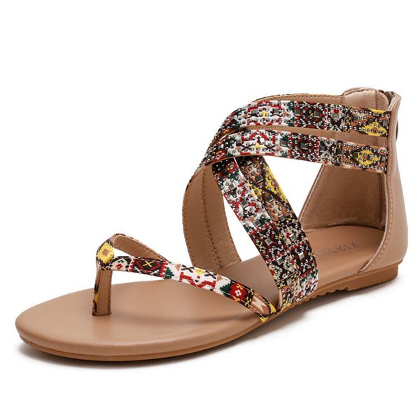 

sandals casual female sandals plus size, large low shoe, beach, rorx, Black