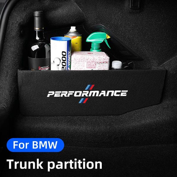 

car organizer trunk partition for f10 f30 g20 g30 g10 f11 x3 x5 x6 series 3 5 flannelette sides storage bag auto accessories