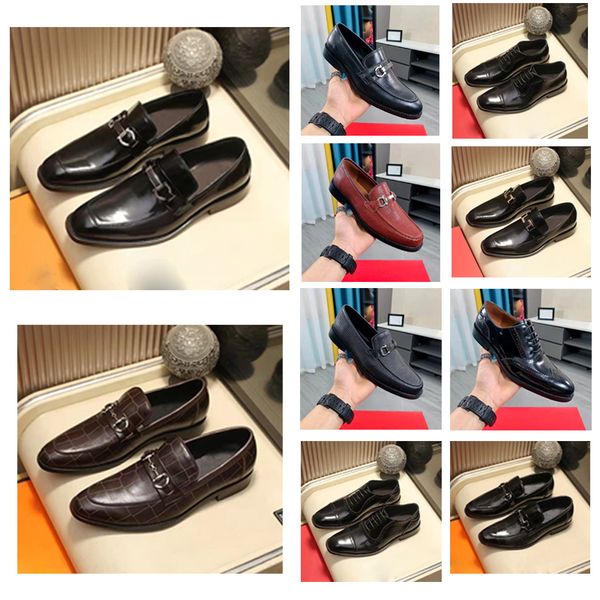 

luxury fashion mens gommino dress casual party loafers shoes cowskin single shoe slip on wedding pumps black size 39-45