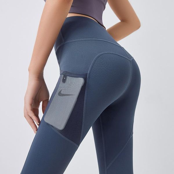 

women yoga pants high waist fitness gym leggings with pockets sports running tights trousers athletic breathable trainning wear, White;red