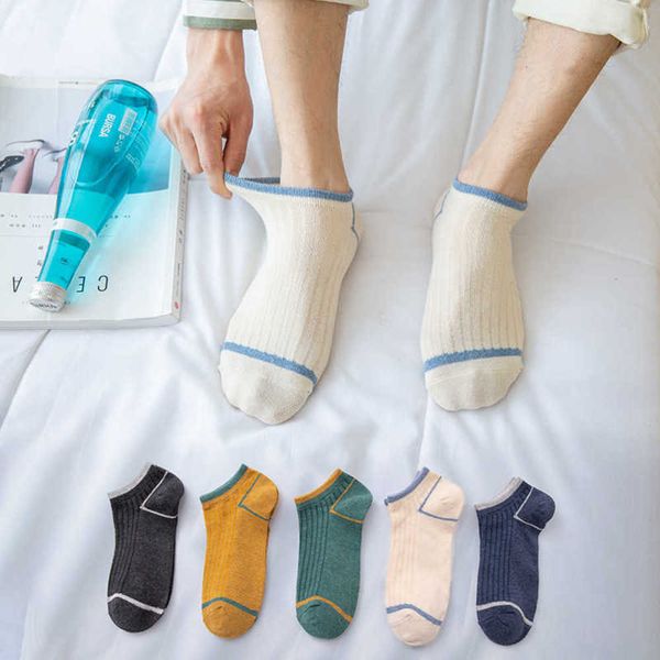 

spring and summer socks cotton short thin sweat leisure, Black