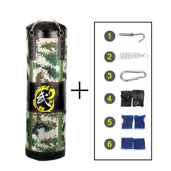 

sand bag hollow boxing sandbag hanging training fighting karate set gloves wristband