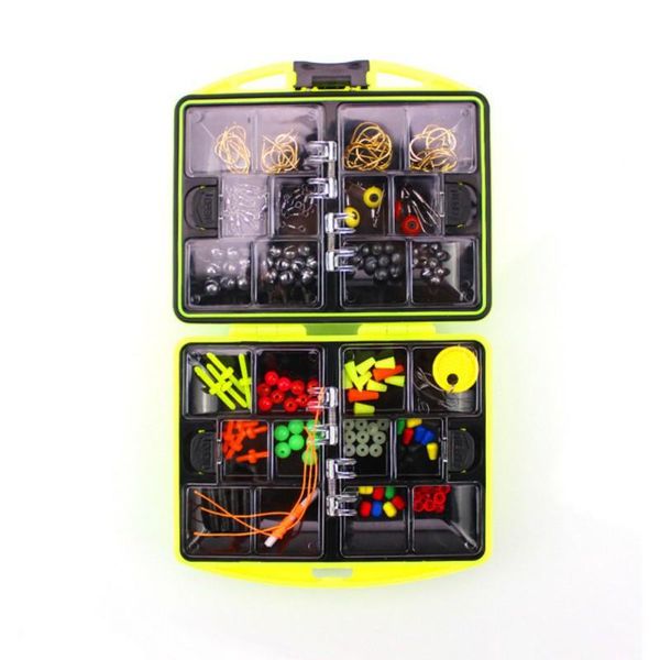 

fishing accessories tackle boxes kit 24 kinds hook multifunctional hooks spoon sinker box tools set