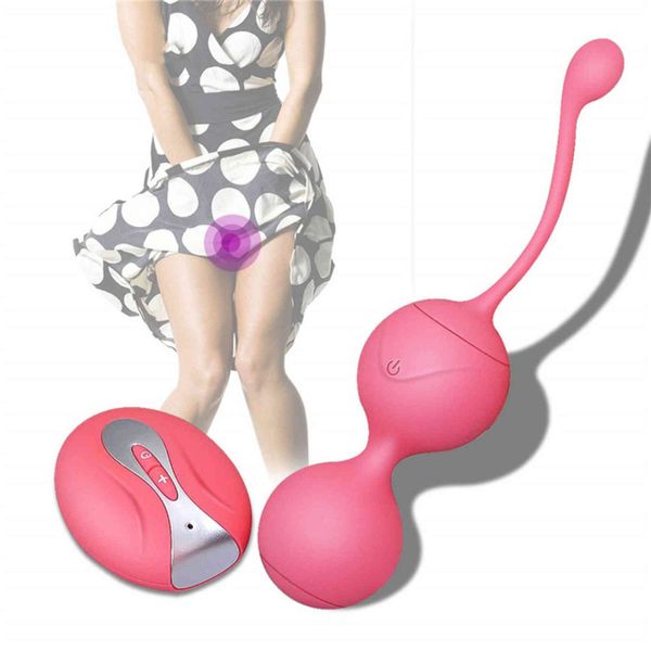 Giocattoli del sesso del vibratore a distanza senza fili delle uova NXY per la donna Kegel Balls Geisha simulatore cinese vaginale Ben Wa 1124