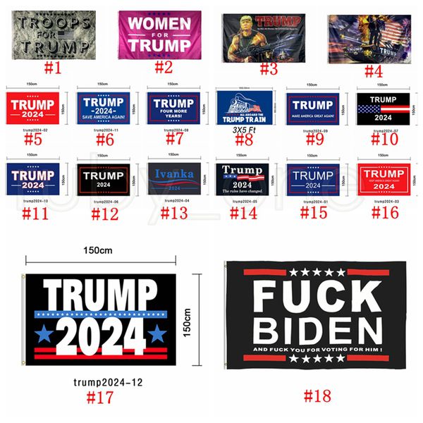 

90*150cm donald trump flags 2024 usa president election flag keep america great american president election support flag 18styles rra4170