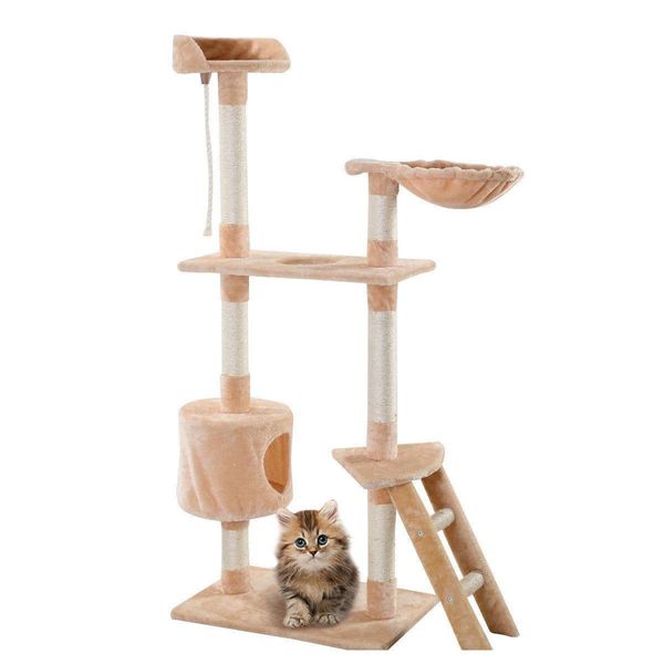 

60" cat tree tower condo scratcher furniture kitten pet house jllohb warmslove