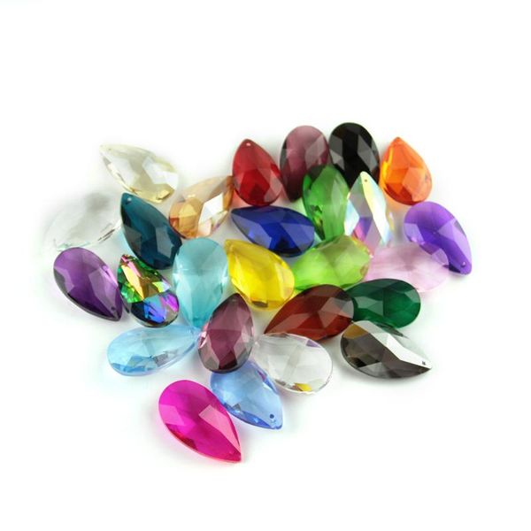 

10pcs/ lot crystal chandelier lamp lighting drops pendants balls prisms hanging glass parts suncatcher home/house decor