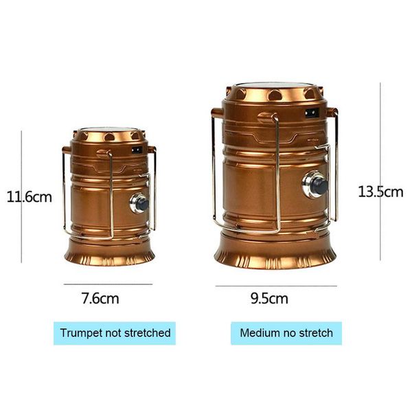 

new solar power rechargeable led camping tent light torch lamp lantern