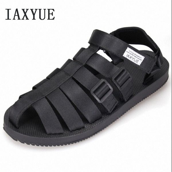 

ancient roman sandals men beach shoes baotou cool male han edition leisure shoes the new 2018 summer size 36 44 sandals for girls chac s9cc#, Black