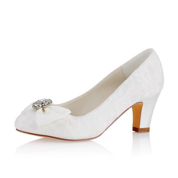 

dress shoes 6 cm round toes comfortable lace wedding with bow, Black