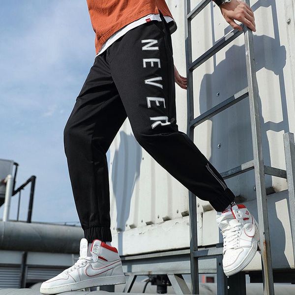 

men's pants streetwear mens hip hop jogging casual men trousers big size loose sweatpants male 2021 multi pocket harem 4xl, Black
