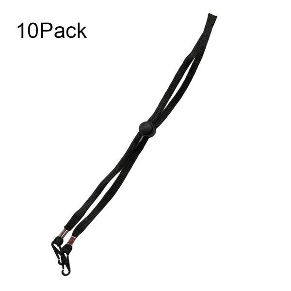 

10pcs mask lanyard adjustable neck mask lanyard (this product does not include masks) simple and practical masks, Black;white