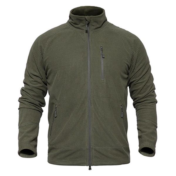 

men winter warm hunting jacket 100%polyester fleece coat for hunting camping hiking fishing black tan green soft, Camo;black
