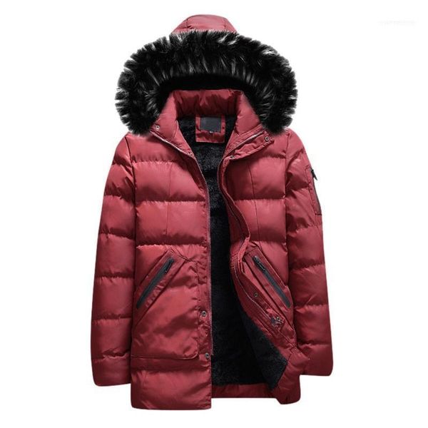

men's down & parkas nice fashion winter men long sleeved jacket thicken warm hooded coats male casual outwear padded coat1, Black
